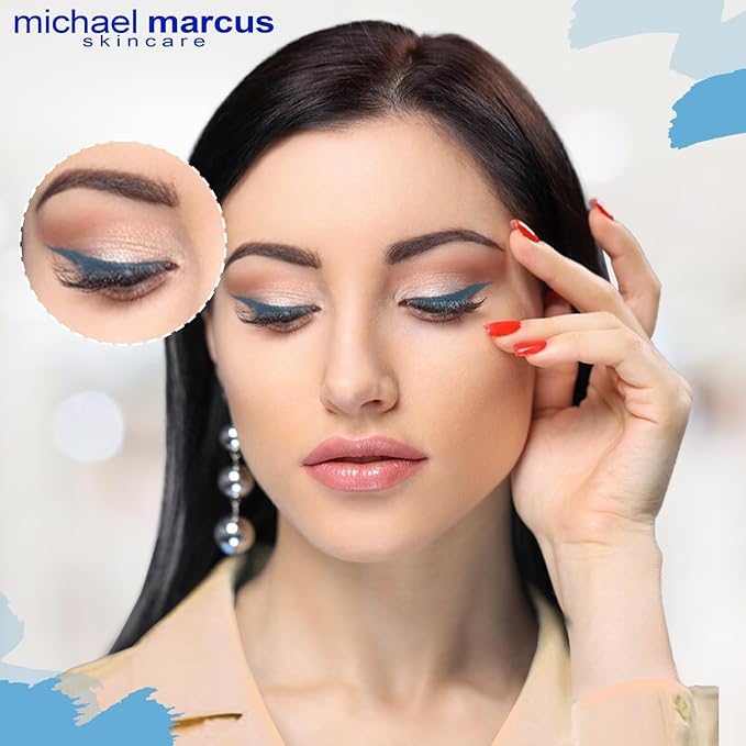 michael marcus Makeup Cake Eye Liner (Twinkle) - Water Activated Dry Pressed, Long-Lasting, Vibrant Color & Smudge Resistant Eyeliner - Cruelty & Paraben Free - For Beginner & Pro Makeup Artist
