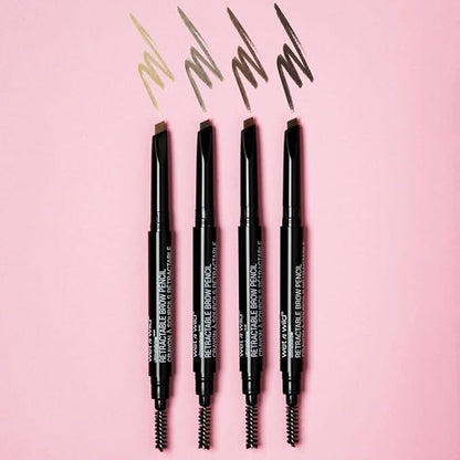 wet n wild Ultimate Eyebrow Retractable Definer Pencil, Dark Brown, Dual-Sided, Fine Tip, Shapes, Defines, Fills Brows Makeup