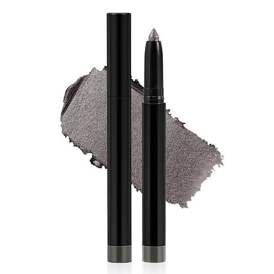 Shimmer Eyeshadow Stick, Cream Eyeshadow Pencil with Sharpener, Waterproof Glitter Eye Shadow Stick, Eyeliner, Easy to Use