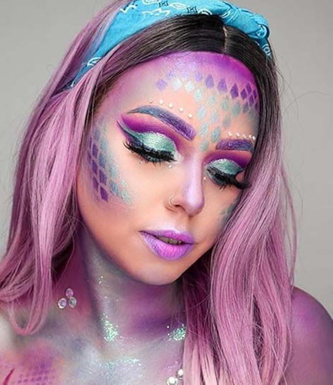Go Ho Pastel Purple Face Paint Washable for Halloween Makeup,Creamy to Gel Water Based Pastel Purple Body Paint Full Coverage forCosplay SFX Costumes Festivals Makeup,25g