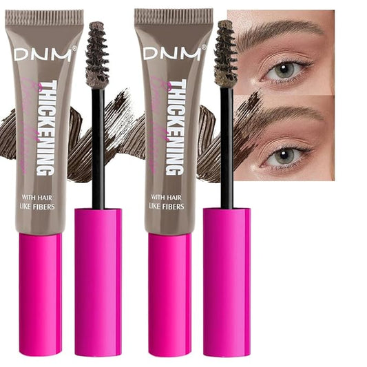 Tinted Thickening Brow Mascara,Brow Fast Sculpt,Waterproof, Transfer-proof, Brush to Fill in Eyebrows and Cover Gray Hairs - Cruelty Free (2pcs 02 Cool Blonde &05 Cool Ash Brown)