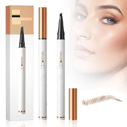 Eyebrow Tattoo Pencil 4 Fork Tip 3D Microblading,2024 New Magic Eyebrow Pencil 4-Tip Eyebrow Pencil Natural Makeup Fine Stroke,Upgraded Eye Brown Makeup Long-Lasting (Light Brown)