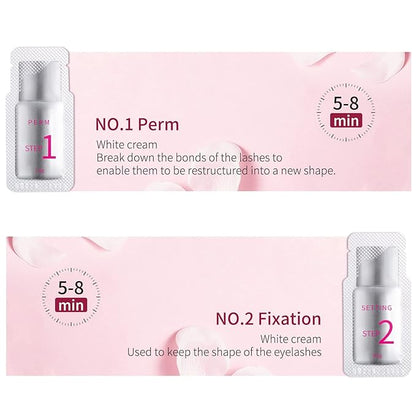 2024 Upgraded Fast Perm Lash Lift Kit Eyelash Perm Kit Eyelash Fixation Lotion (Quantity: 10 Packs)