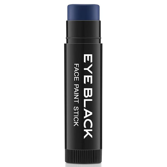 CCBeauty Blue Face Body Paint Stick, Cream Dark Blue Baseball Eye Black Sticks for Sports, Grease Foundation Makeup, Face Painting Kit for Halloween Mystique Smurf Cosplay Costume Parties, 0.67 Ounce