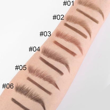 MAEPEOR Eyebrow Pencil 5 Colors Define Shape and Fill Brows with Brush, Longwearing Eye Brow Pencil for Soft Textured Natural Daily Look (05 Dark Brown)