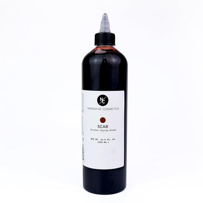Alcohol Drying Blood, Ultra-Realistic Fake Liquid Blood, SFX Makeup for the Stage, Film, Halloween, and Cosplay - Scab 16.9 fl oz (500ml)