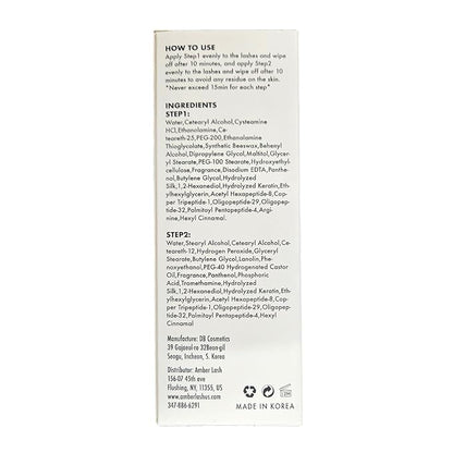 Amber Lash Curlerful, Eyelash Lift and Brow Lamination Tube Set, For Professional Lash Perm and Brow Perm, Step 1 & Step 2, 20 ml / 0.67 floz each