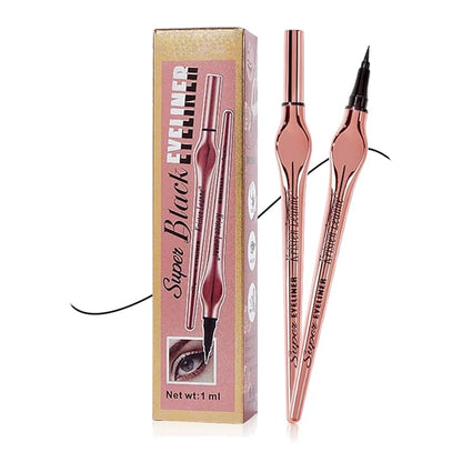 Matte Black Eyeliner Pen - Smudge-Proof Formula, Easy to Apply, Vegan & Cruelty Free, Ideal for Winged Liner Looks