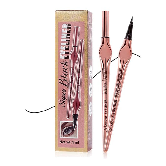 Matte Black Eyeliner Pen - Smudge-Proof Formula, Easy to Apply, Vegan & Cruelty Free, Ideal for Winged Liner Looks