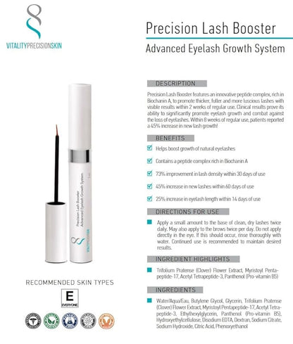 VITALITY PRECISION SKIN Lash Booster Serum - Advanced Eyelash Growth System