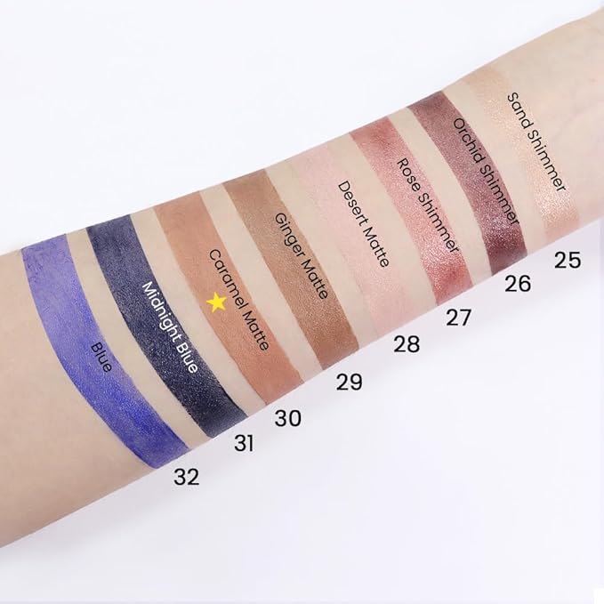 Kaely 2Pcs Cream Eyeshadow Sticks Set for Eyes Waterproof,Caramel Matte Eye shadow Stick Pencil Pen Bulk sombras en crema para ojos 30+30
