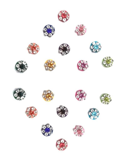 Multi Colour Stone Bindi For Women Ladies Girls Wedding Party Makeup..
