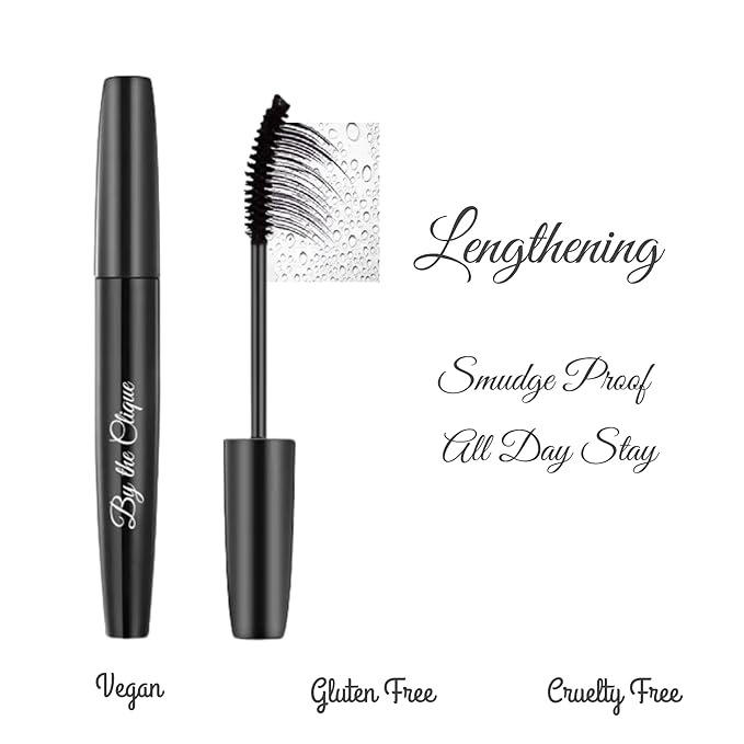 Premmium Black Lengthening Mascara and Liquid Eyeliner | Smudge proof - All Day Stay