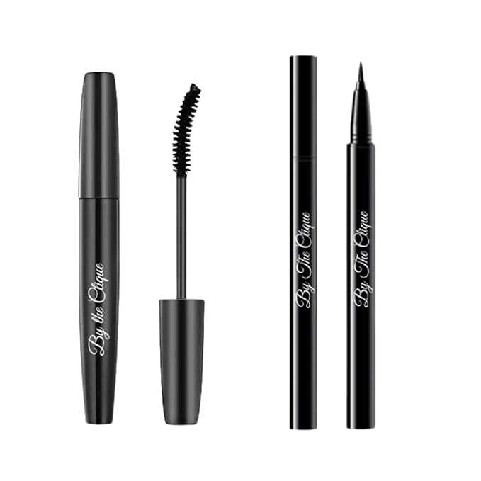 Premmium Black Lengthening Mascara and Liquid Eyeliner | Smudge proof - All Day Stay