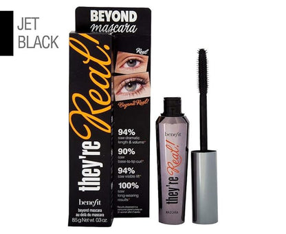 Benefit They're Real! Mascara, Beyond Black, 0.3 Ounce (Pack of 2)