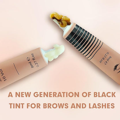 Lash Color Kit Eyelash Color Set Natural Black Brow Color Effects Lasts up to 4 Weeks Voluminous Keratin Fast Coloring for Newbies & Pros