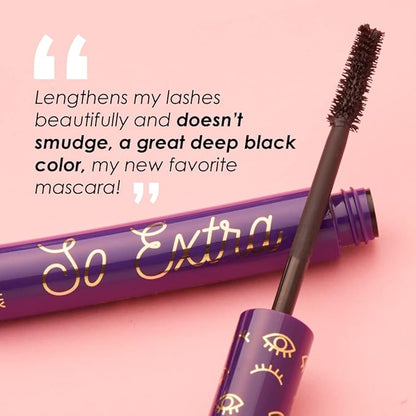 Winky Lux | So Extra Mascara and Liquid Eyeliner Bundle | Lengthening Mascara | Liquid Eyeliner | Black