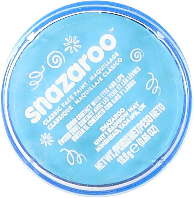 Snazaroo Classic Face and Body Paint, 18.8g (0.66-oz) Pot, Turquoise