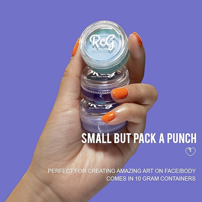 RCG Water Activated Eyeliner - Influencers Choice Matte Wet Liner - Smudge Proof Face Body Paint- Skin Safe & Child Friendly-10g/Container (Polaris - Dark Green)