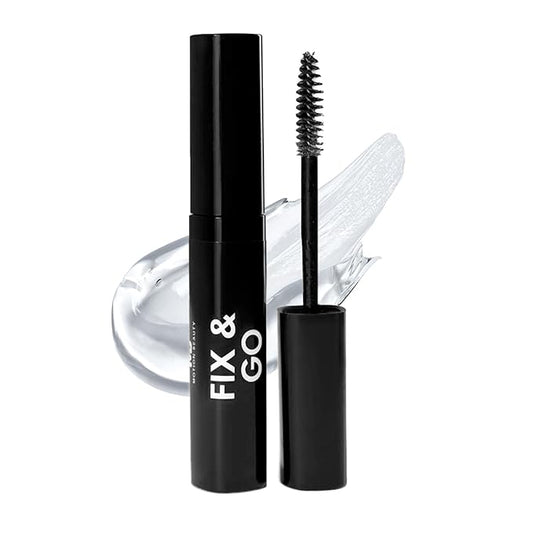Fix & Go: Clear Waterproof Eyebrow Gel with Brush, Gym-Ready, Workouts & Sports Longwear Definition, Sweat Proof Makeup for Brows, Multiuse for Flyaway Hair and Lashes, 0.14 Fl Oz