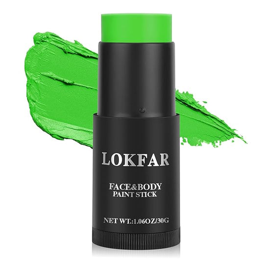 Light Green Face Paint, Cream-based Body Paint Stick【Larger Capacity】【High Pigment】【Long Lasting】Professional Paint Makeup Product For Halloween/Masquerade/Cosplay/Movie Makeup, 1.06 Oz/30g