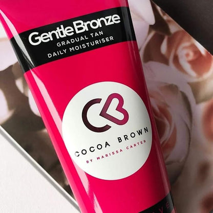 Cocoa Brown Gentle Bronze Gradual Tanning Lotion - Sunless Tanning Lotion for Face and Body - Moisturizing Self Tanning Lotion (7 fl oz)