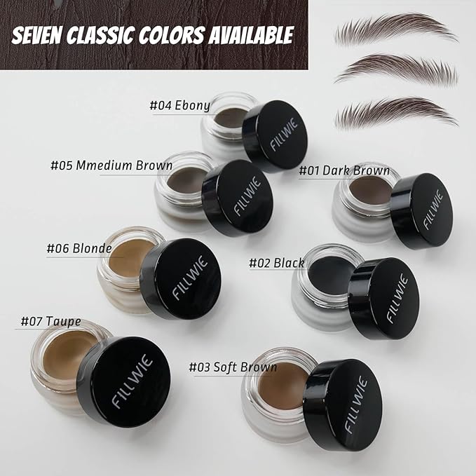 Taupe Eyebrow Pomade, Eye brow Wax Long lasting Smudge proof Ideal, for Precision Eyeliner and Brow Definitio