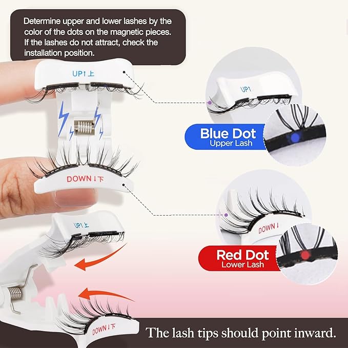 Giani Magnetic Lashes,Magnetic Eyelashes with applicator Natural Look,Reusable No Glue Needed Soft Eyelashes Kit,Lightweight & Waterproof, 3D Soft Flex,Easy to Apply,for All-Day Wear (Photogenic)