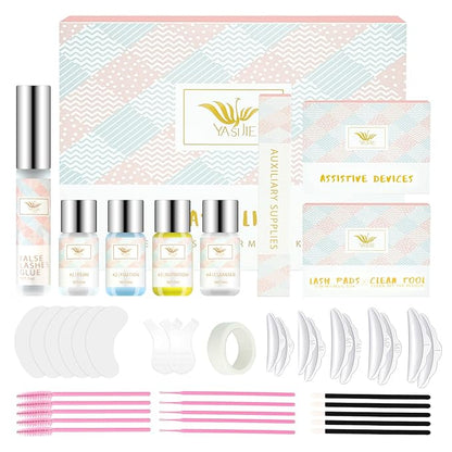 Lash Lift Kit, Eyelash Perm Kit, Semi-Permanent Curling Lash Perm Kit for Quick Lifting, Perming, Curling and Beautify Your Eyelashes, Professional Eyelash Lifting Tools for Salon & Home Use