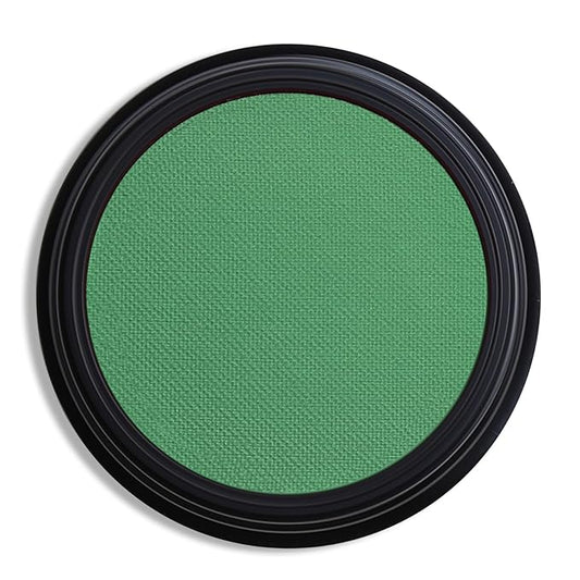 Single Green Eyeshadow, Pressed Powder Matte Eye-Shadow Palette Make-up, Blendable Long Lasting High Pigment Green Eye Makeup Halloween Eye Paint & Face Body Paint