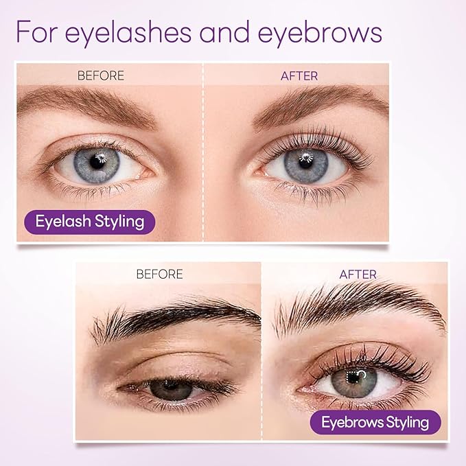 Lash Lift Glue Balm Eyelash Lifting Perm Lavender Strong Hold Lash&Brow Perm Glue Balm Brow Adhesive Powerful Sticky Brow Lamination 0.35Oz/10G