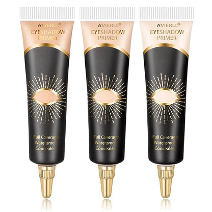 Eyeshadow Primer-3Pens Eye Primer,Makeup Primer Long Lasting Cream Eyeshadow Base,Primer Face Makeup,Full Coverage Waterproof Concealer 3 Colors -0.40 fl oz (IVORY+MEDIUM+WHEAT)…