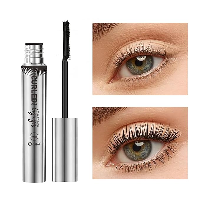 O'CHEAL Full Coverage Lightweight Natural Color CC Cream and 3PCS Black 4D Telescopic Mascara Waterproof