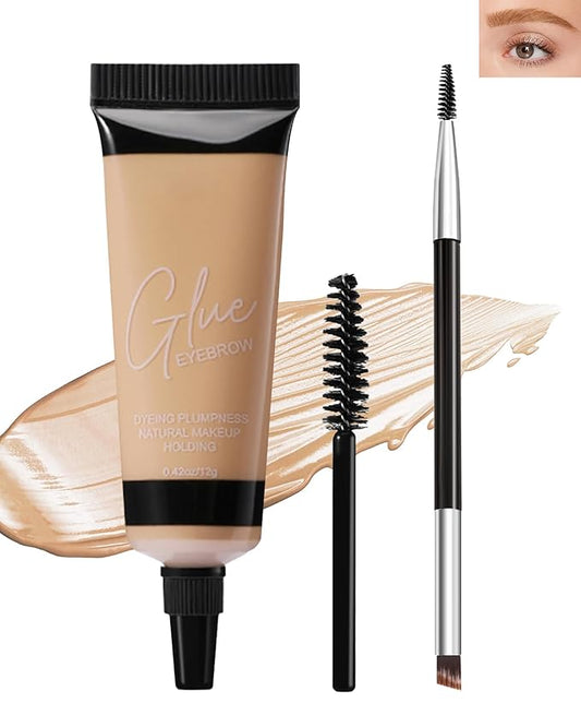 Waterproof Eyebrow Gel Blonde, Sweat-Proof Longwear Strong Hold Tinted Brow Gel, Vegan, Cruelty-Free, Brow Glue Mascara for Eyebrows with Eyebrow Brush, Sculpting Eye Brows Filler Makeup for Women-01