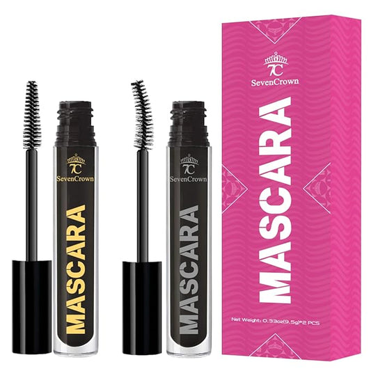 Mascara Black Curling & Length Waterproof Mascara Makeup Set | Vegan & Cruelty-Free | Holiday Gift for Beauty Lovers