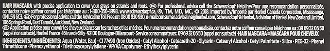 Schwarzkopf Hair Mascara, Black, 1 Tube (16ml)