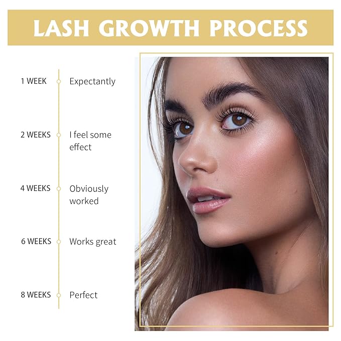 Libeauty Lash Serum for Eyelash Growth - Eyelash Enhancing Serum for Longer, Thicker & Fuller Lashes with Natural Formula, Safe for Sensitive Eyes & Extensions (2ml)