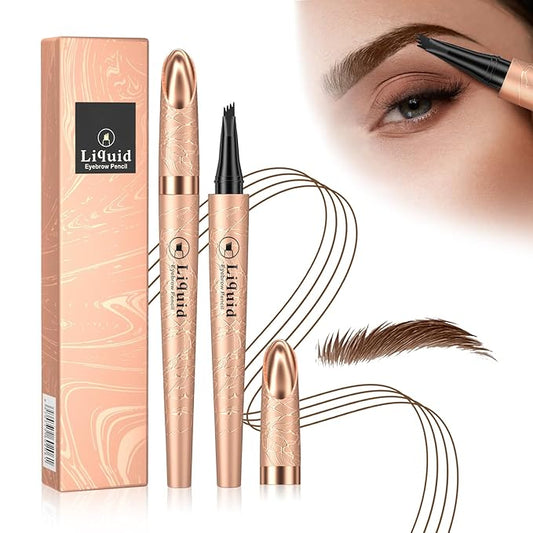 Air Cushion CC Cream (Buff Beige, 1 PCS) With Ursoulney Eyebrow Pen (Light Brown,01#)