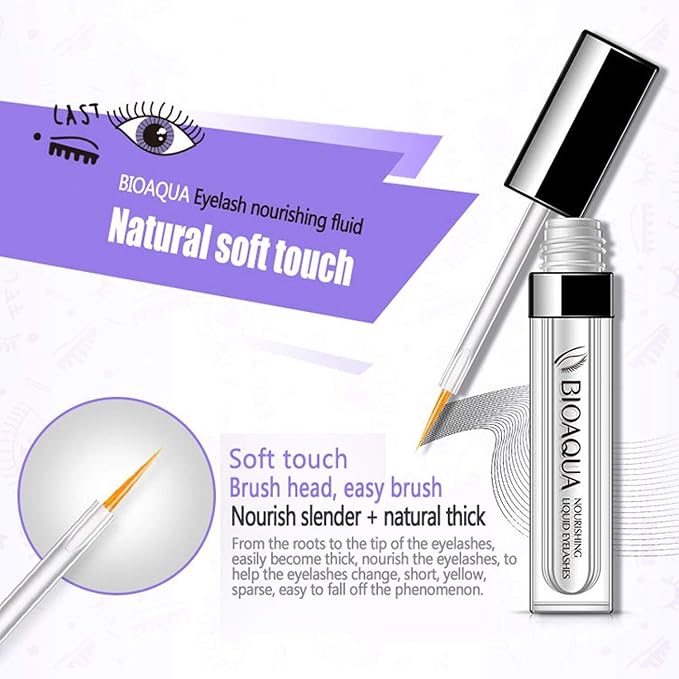 BIOAQUA Eyebrow Eyelashes Hairline Beard Lengthening Liquid Soft Brush Thickness Nourishing Elastic Moisturizing Natural Plant Extracts