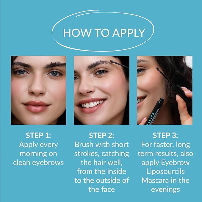 Talika Eyebrow Liposourcils Mascara - Eyebrow Enhancement Formula Brow Mascara - 2 in 1 Makeup & Eyelash Care Solution (Chestnut)