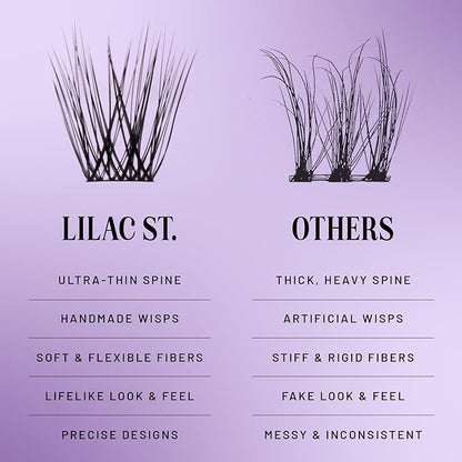Lilac St - Original Lashes & Pro Black Lash Glue - Soft, Natural Look - Long-Lasting, Lightweight, Reusable - Vegan & Cruelty Free - 12 mm