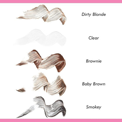 Lime Crime Bushy Brow Gel, Clear (Crystal Clear) - Volumizing, Long Lasting & Strong Hold That Tints, Tames & Adds Texture - Eyebrow Mascara Gel - Vegan & Cruelty-Free