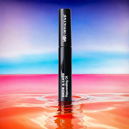 Invictus Inventory Premium Eyebrow and Lash Growth Serum is Designed to Stimulate Growth, Enhance Density, and Improve Overall Brow Health- 9.75 ML- Made in USA in a FDA registrated facility., Black