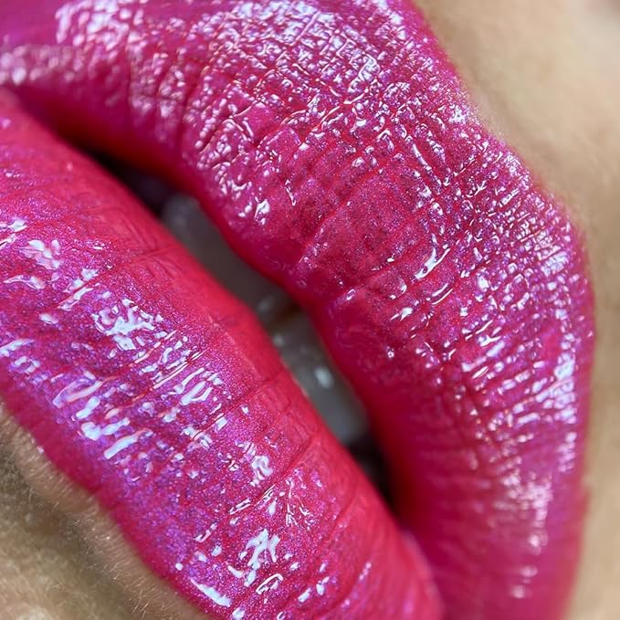 UNICORN SNOT Glitter Gel & Glitter Liquid Metal Lip Paint Bundle - Makeup for Festivals, Raves, Anime Cosplay - Safe for Face, Easy Application & Removal (Flamingo & Glow)