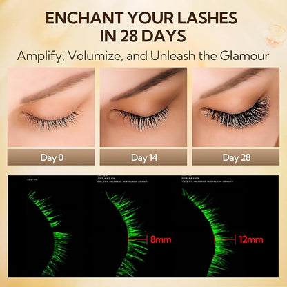 LANBENA Lash Serum, Rapid Eyelash Growth Serum, Lash Serum for Eyelash Growth Thickness, Stronger, Healthier Lashes & Brows, 4ml
