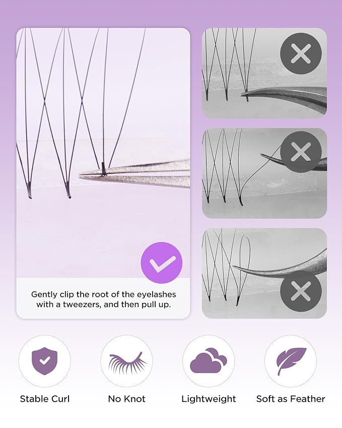 BEYELIAN Premade Lash Fans, 320 Fans Pre Made Fans Volume Lash Extensions 3D 6D 8D 10D 12D 20D 0.07 C/D Curl Save Time Eyelash Extensions for Professional Salon, 8-15mm MIX Easy to Use (3D-0.07-D)