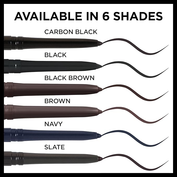 L'Oreal Paris Makeup Infallible Never Fail Original Mechanical Pencil Eyeliner with Built in Sharpener, Black, 1 Count