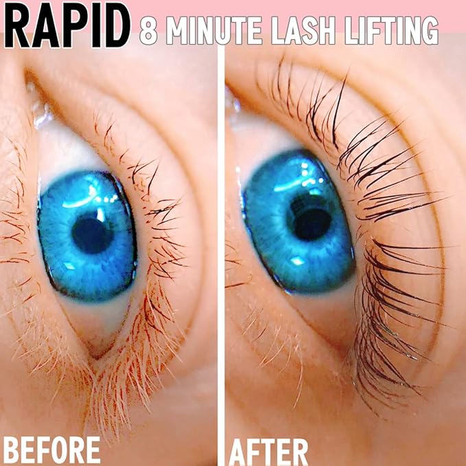 Lash Lift and Brow Lamination with Black T-i-n-t, Rapid 5 Minute Eyelash and Eyebrow Lifting Make Eyes Visible and Voluminous for 6 Weeks More Than 15 lash Lift/D-Y-E Times (Black Lash&Brow Lift)