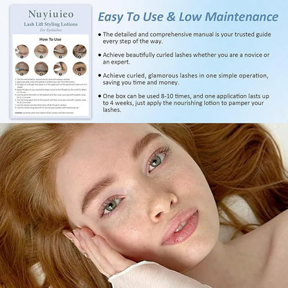 Lash Lift Kit, Eyelash Perm Kit, Eyalash Kit for Beginners with Detailed Instruction, Includes Lash Lift Tools, Natural Lash Curling & Lifting - Achieve Salon Quality at Home