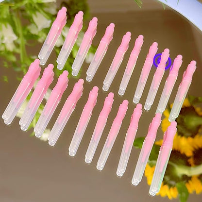 Lash Lift Pads,DIY Eyelash Lift Pads,Eyealsh Perm Rods,Lash Lifting at Home 10 Pcs Eyelash Curler Pads 5 Size SMM1M2L Reusable Soft Silicone Shields (Pink Mini Brush)